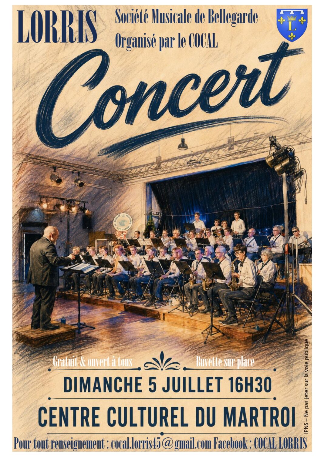 Concert de la Société Musicale de Bellegarde  Lorris
