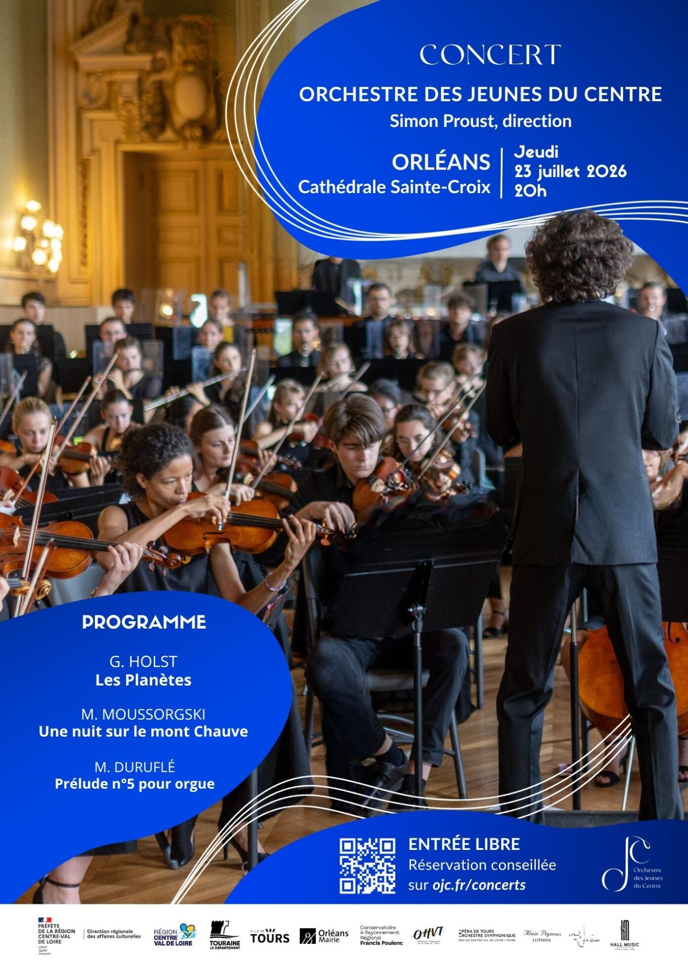 Concert de l&rsquo;Orchestre des Jeunes du Centre  Orléans