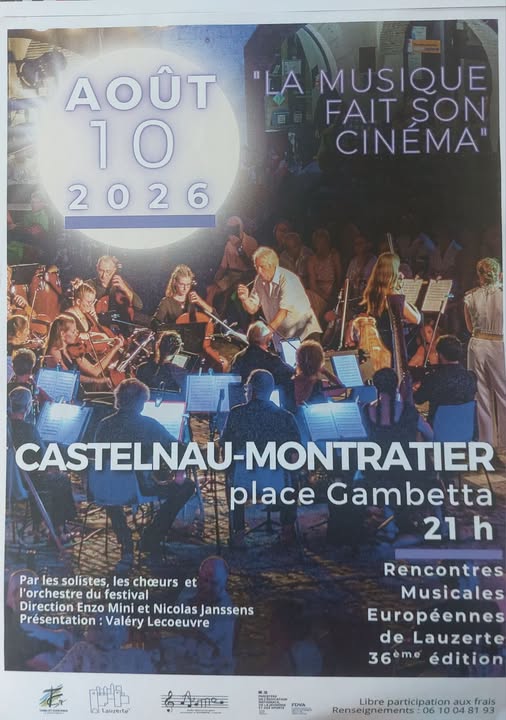 Concert des Rencontres Musicales Européennes à Castelnau-Montratier Castelnau-Montratier