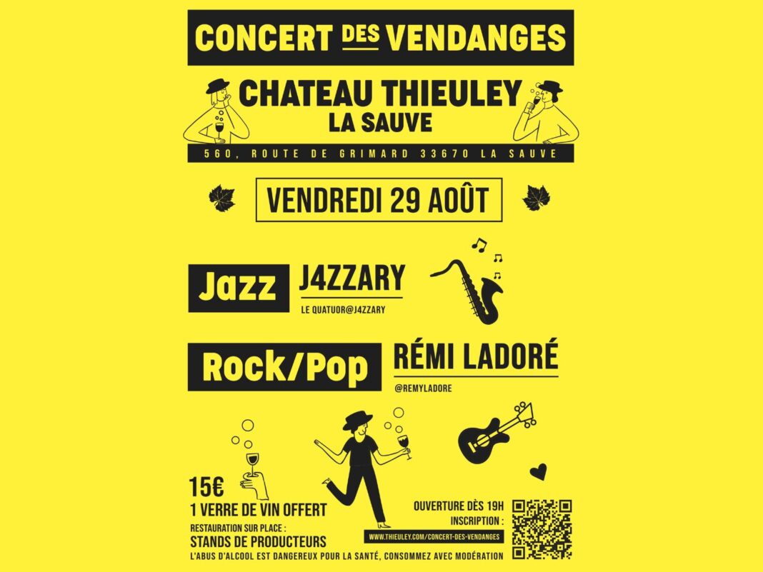Concert des Vendanges au château Thieuley Chateau Thieuley La Sauve