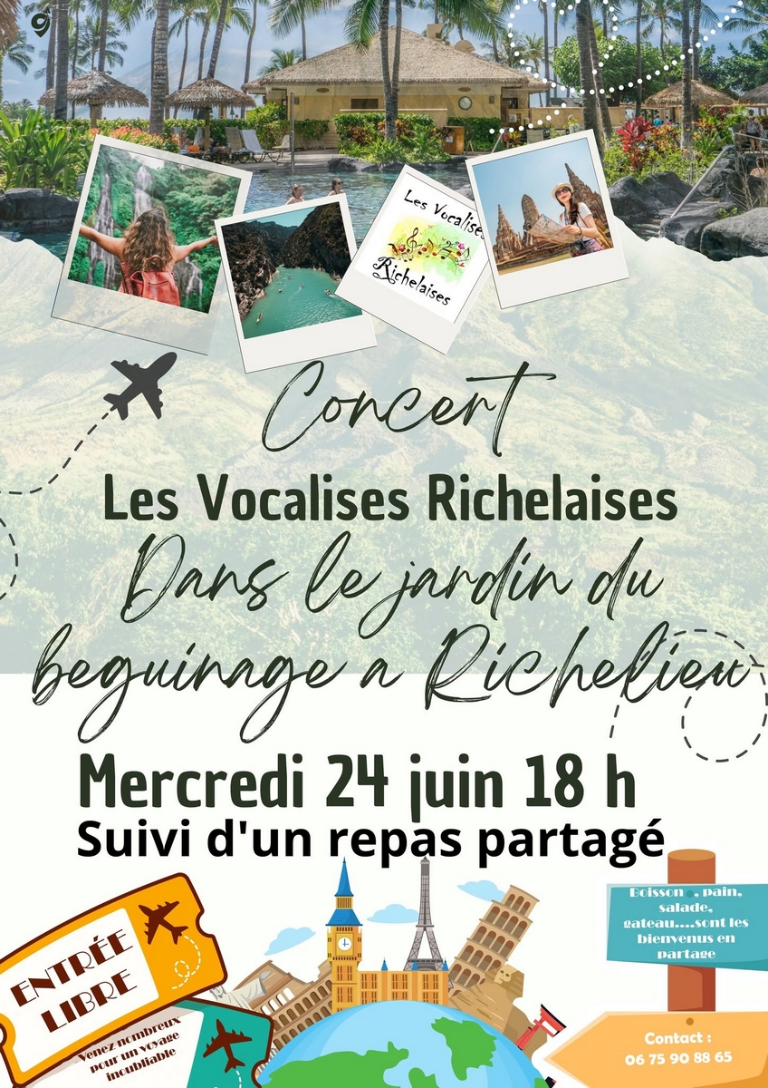 Concert des Vocalises Richelaises et repas partagé Richelieu
