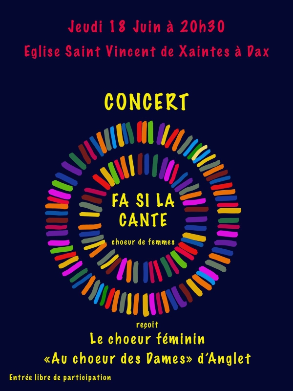 Concert Fasilacante et Au Choeur des Dames Dax