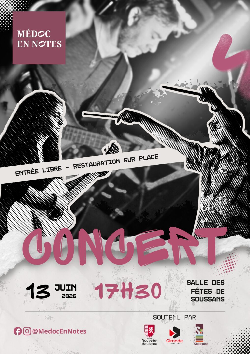 Concert fin d’année Salle des fêtes Soussans