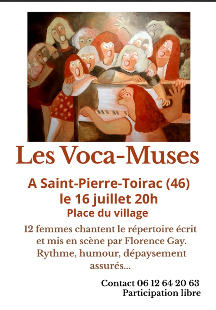 Concert groupe vocal les Voca-Muses Saint-Pierre-Toirac