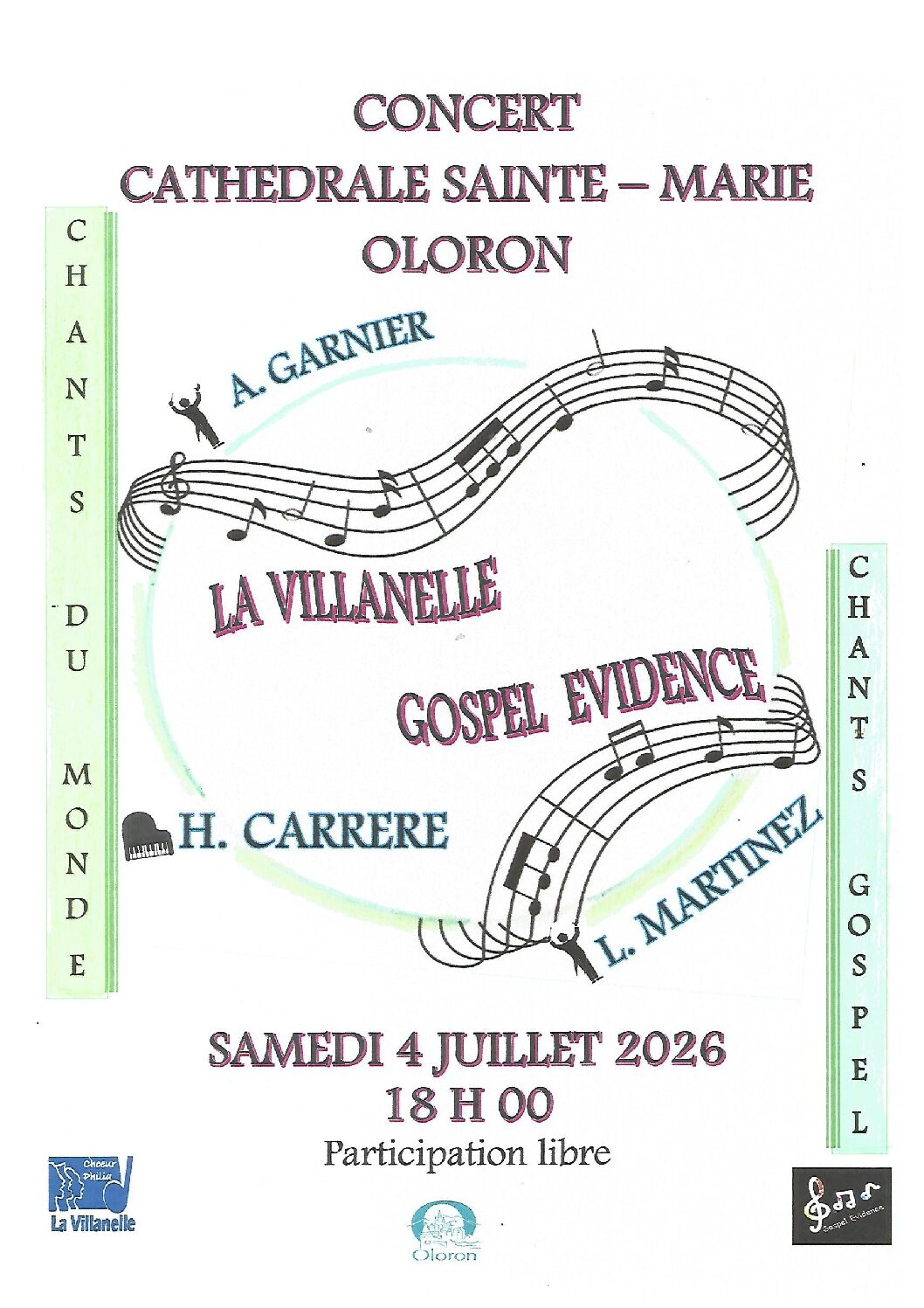 Concert La Villanelle Choeur Philia  Oloron-Sainte-Marie