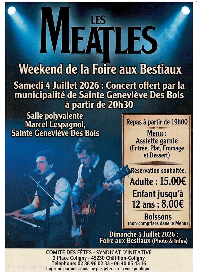 Concert Les Meatles Sainte-Geneviève-des-Bois