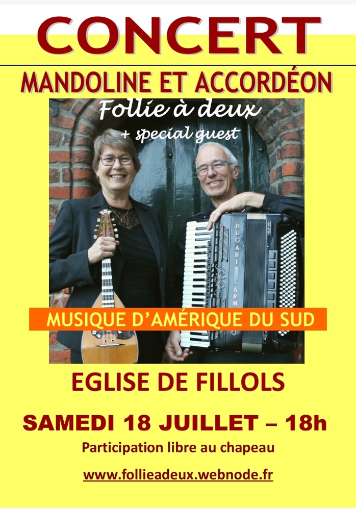 CONCERT MANDOLINE ET ACCORDÉON Fillols