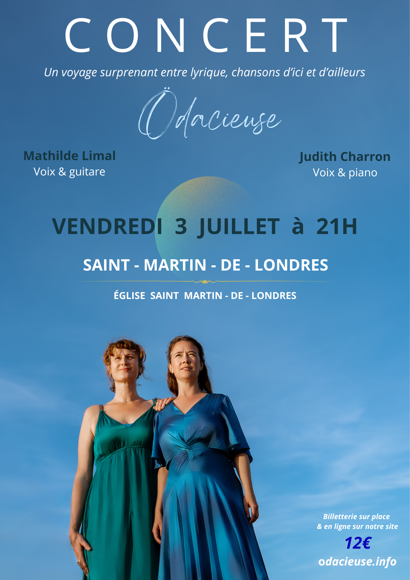 Concert Ödacieuse Église Saint-Martin Saint-Martin-de-Londres 2026-07-03