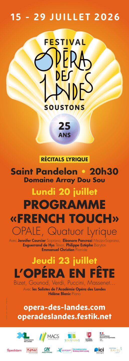 Concert Opéra des Landes Programme French Touch Domaine Array Dou Sou Saint-Pandelon