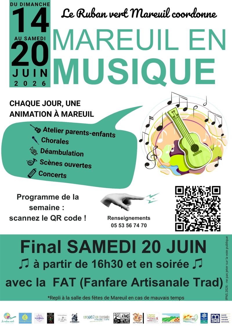 Concert Orchestre Junior et Chorale de l’Esperance Mareuillaise Mareuil en Périgord