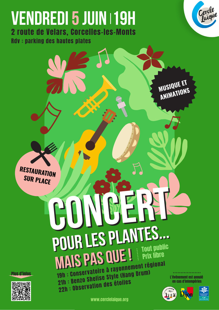 Concert pour les plantes… Mais pas que !, Micro Ferme Urbaine du Cercle Laïque Dijonnais, Corcelles-les-Monts