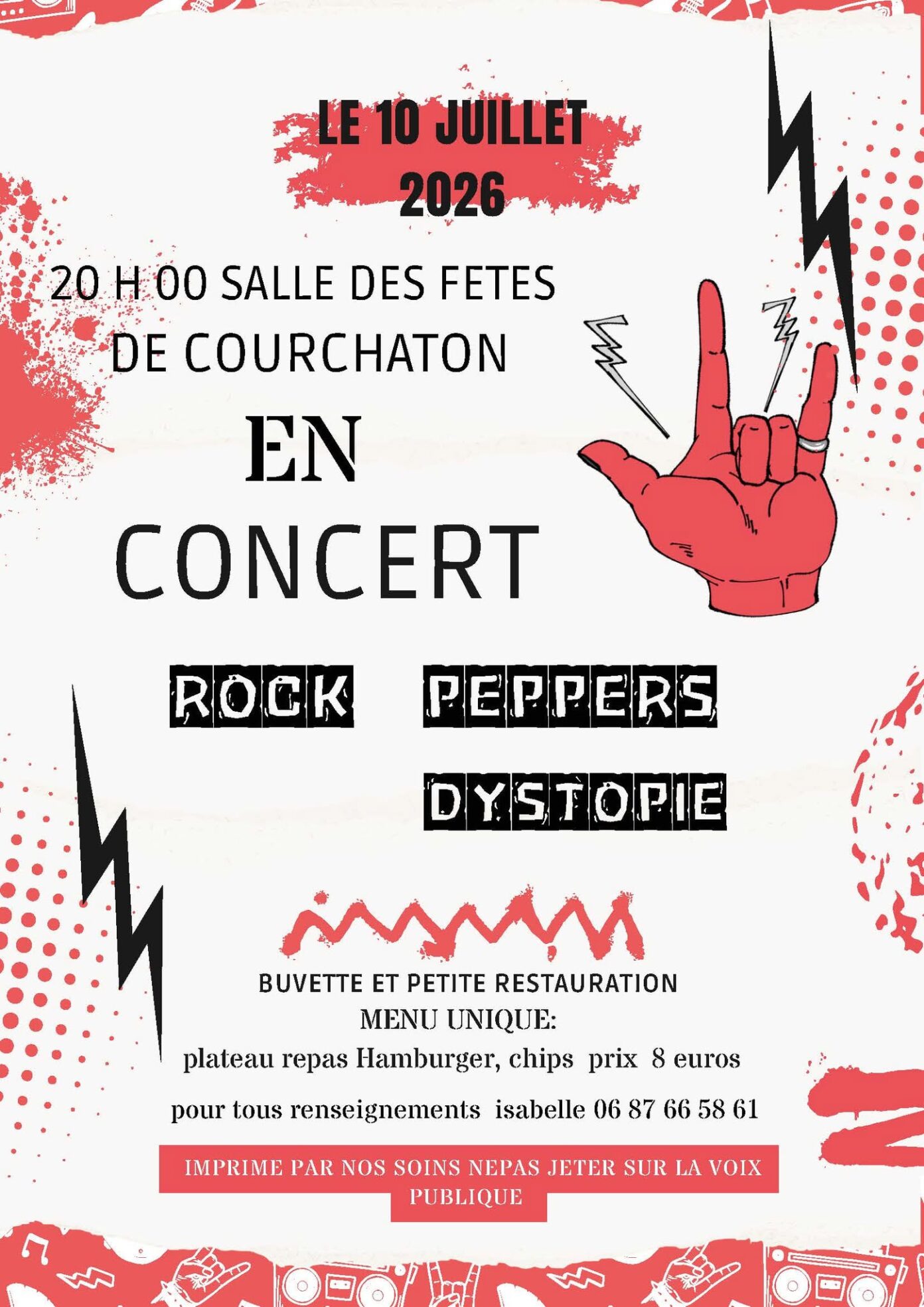 Concert rock  Belles-Fontaines