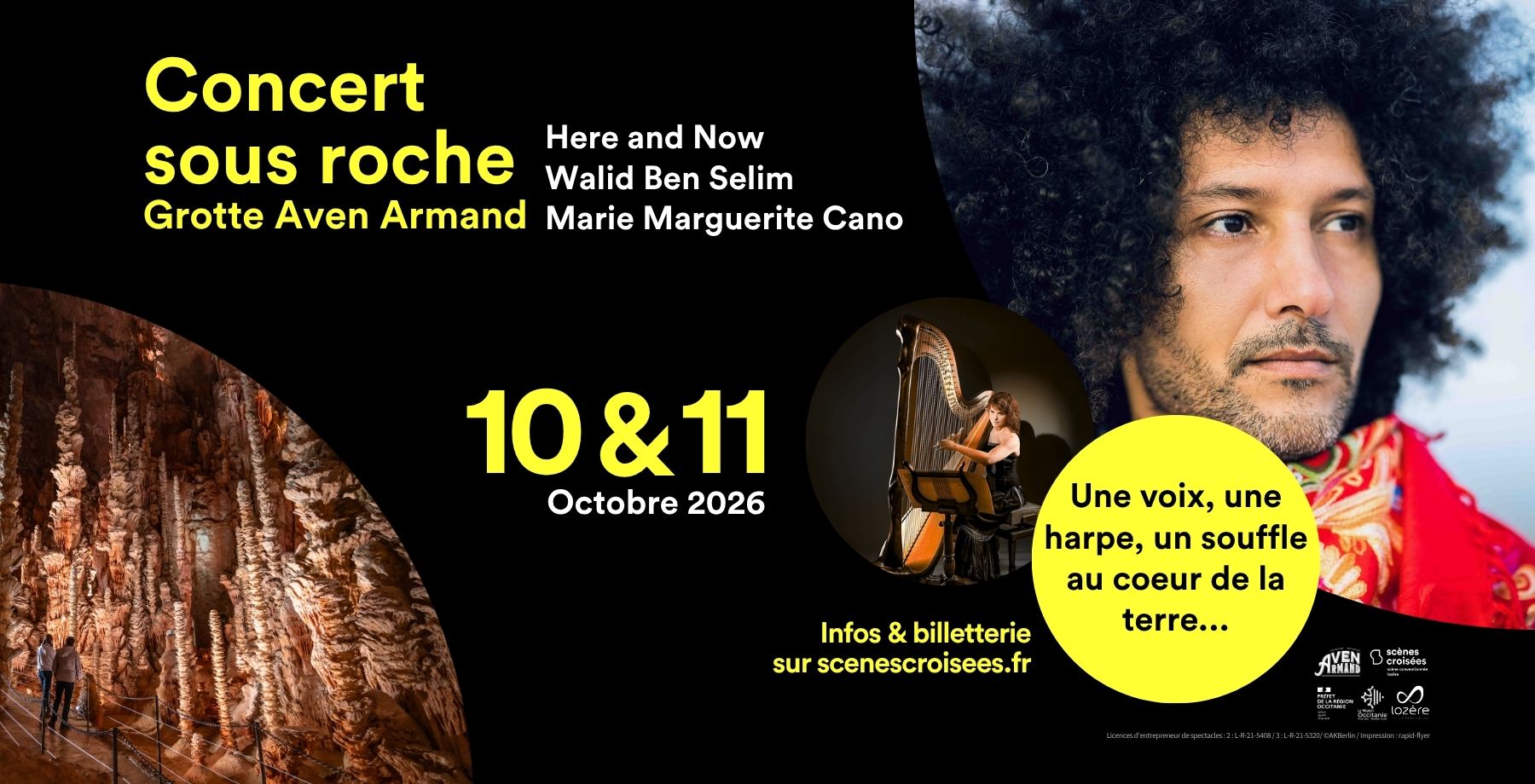 CONCERT SOUS ROCHE À LA GROTTE AVEN ARMAND  Hures-la-Parade 2026-10-10