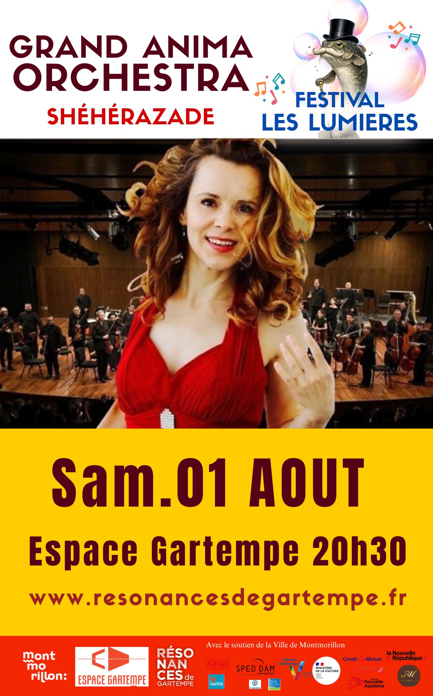 Concert symphonique Grand ANIMA Orchestra L’Amour Sorcier & Shéhérazade Montmorillon