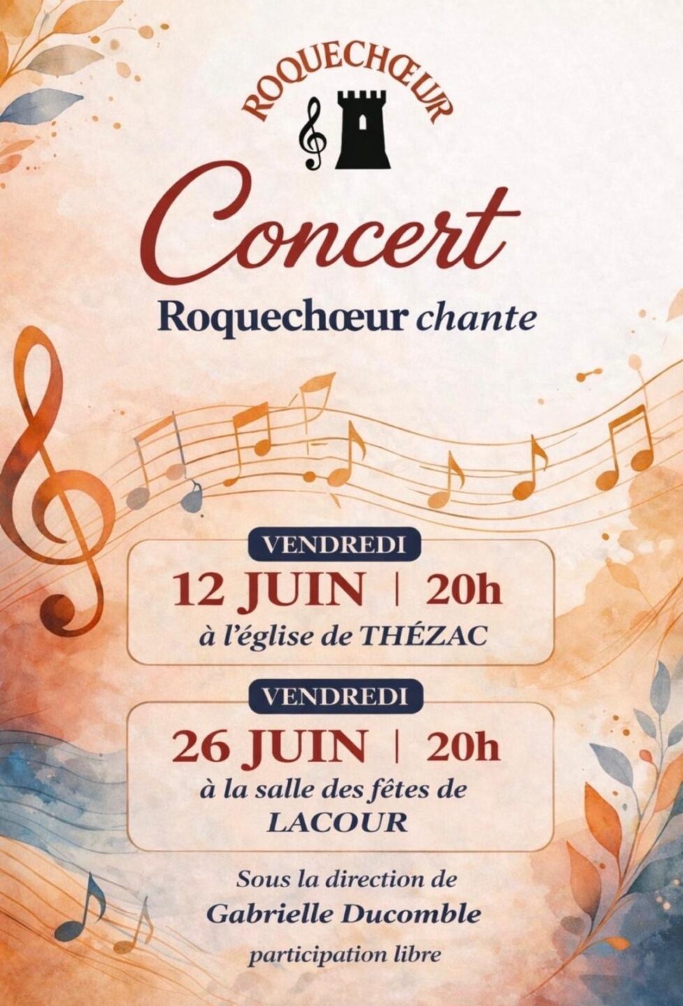 Concert Le bourg Thézac