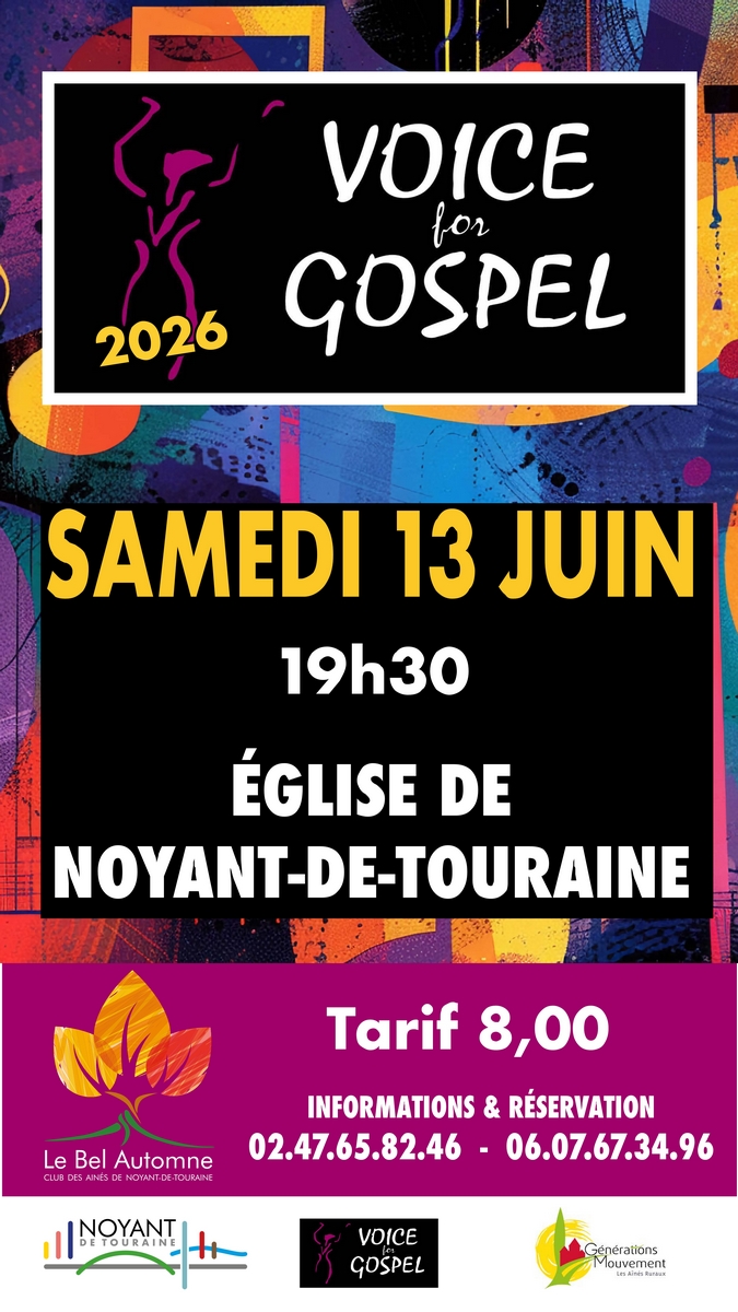 Concert Voice for Gospel Noyant-de-Touraine