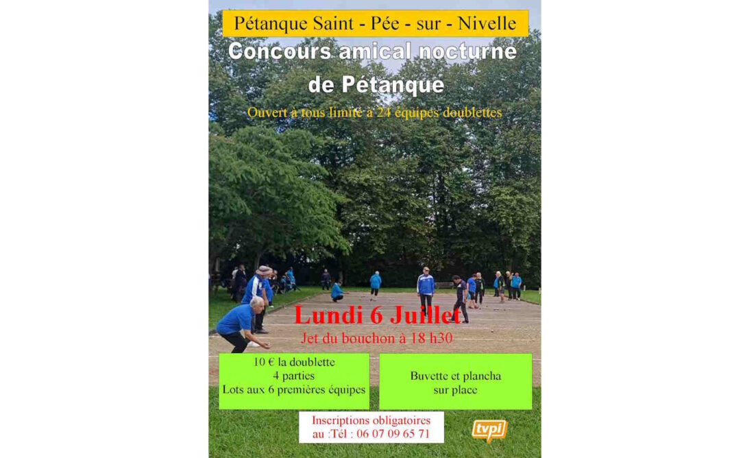Concours amical nocturne de Pétanque  Saint-Pée-sur-Nivelle
