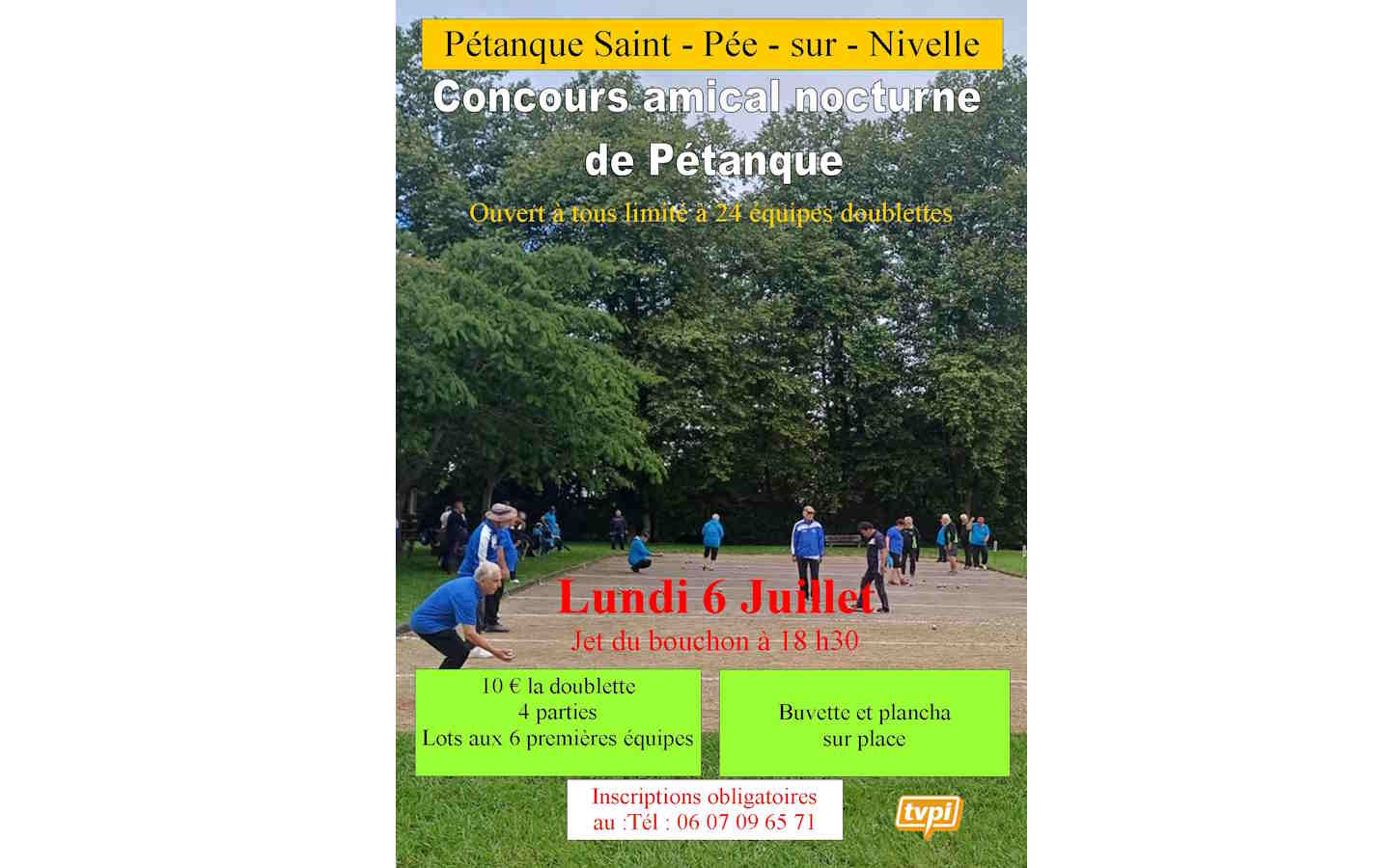 Concours amical nocturne de Pétanque Parc des Berges de la Nivelle Saint-Pée-sur-Nivelle 2026-07-06