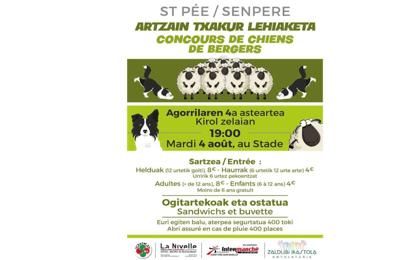 Concours de chiens de bergers chemin Karrika Saint-Pée-sur-Nivelle
