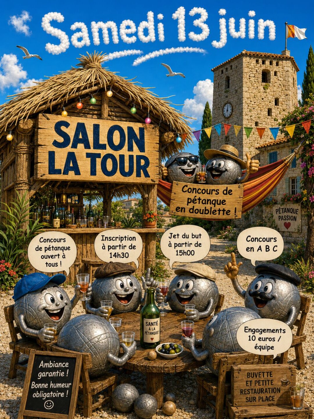Concours de pétanque à Salon-La-Tour rue de l’hopital Salon-la-Tour
