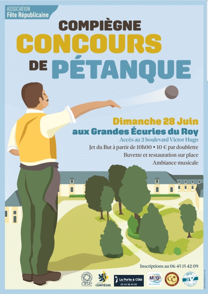 Concours de pétanque 6 Rue de la Procession Compiègne 2026-06-28