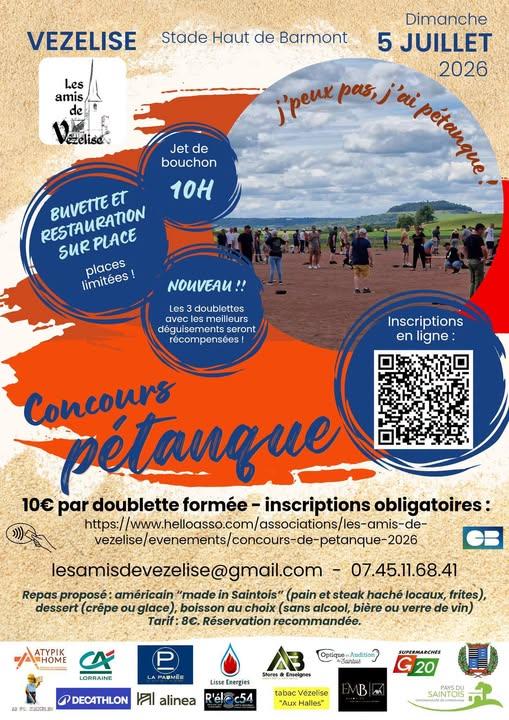 Concours de petanque  Vézelise