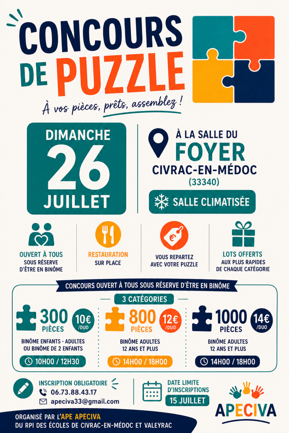 Concours de Puzzle Civrac-en-Médoc