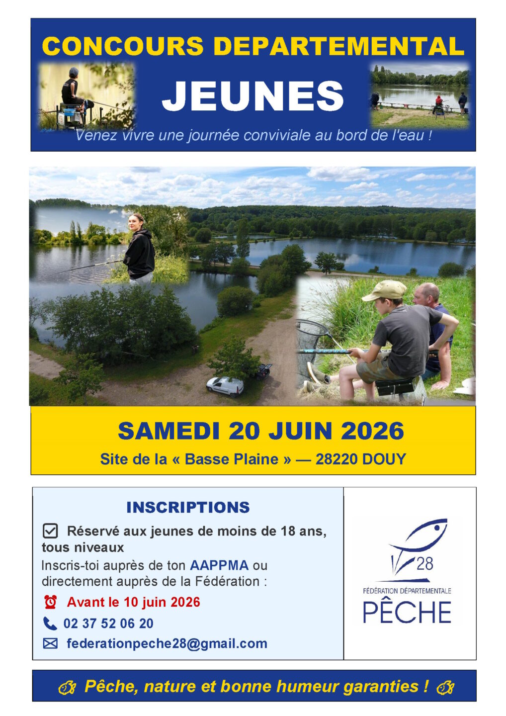 Concours Départemental de pêche Cloyes-les-Trois-Rivières