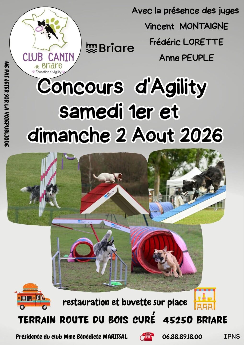 Concours national d&rsquo;agility avec le Club canin briarois  Briare
