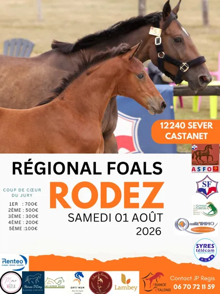 Concours régional Foals 8 rue des équidés Castanet 2026-08-01