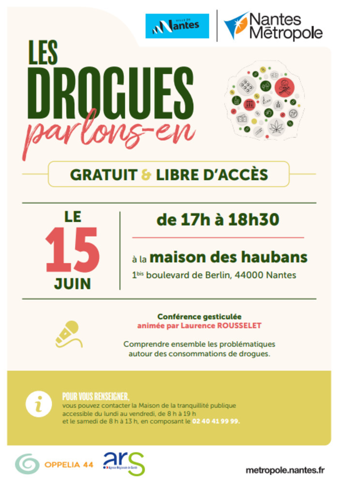 Conférence gesticulée « Les drogues, parlons-en ! » Maison de quartier des Haubans Nantes