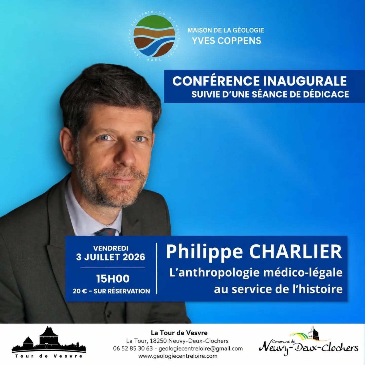 Conférence Inaugurale de Philippe Charlier L’anthropologie médico-légale au service de l’histoire Neuvy-Deux-Clochers