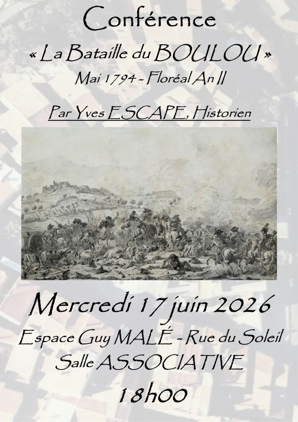 CONFÉRENCE LA BATAILLE DU BOULOU Banyuls-dels-Aspres