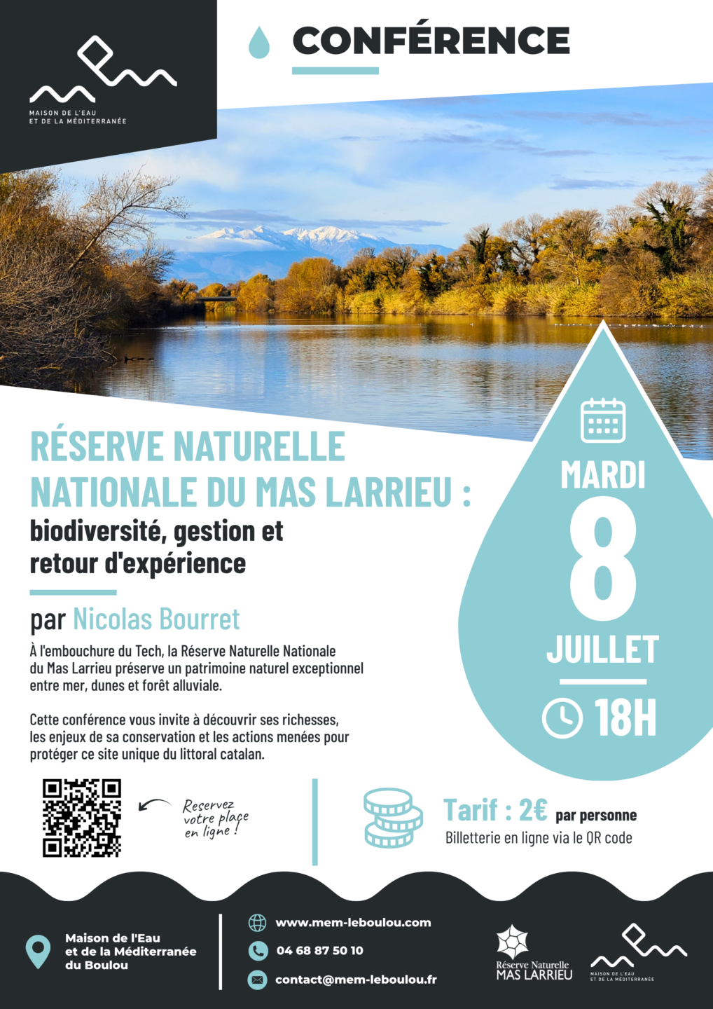 CONFÉRENCE RÉSERVE NATURELLE NATIONALE DU MAS LARRIEU BIODIVERSITÉ
