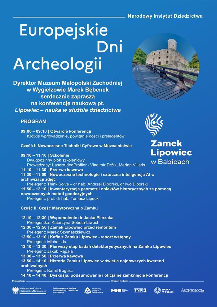 Conférence scientifique "Lipowiec - la science au service du patrimoine" Muzeum Małopolski Zachodniej - Skansen Wygiełzów