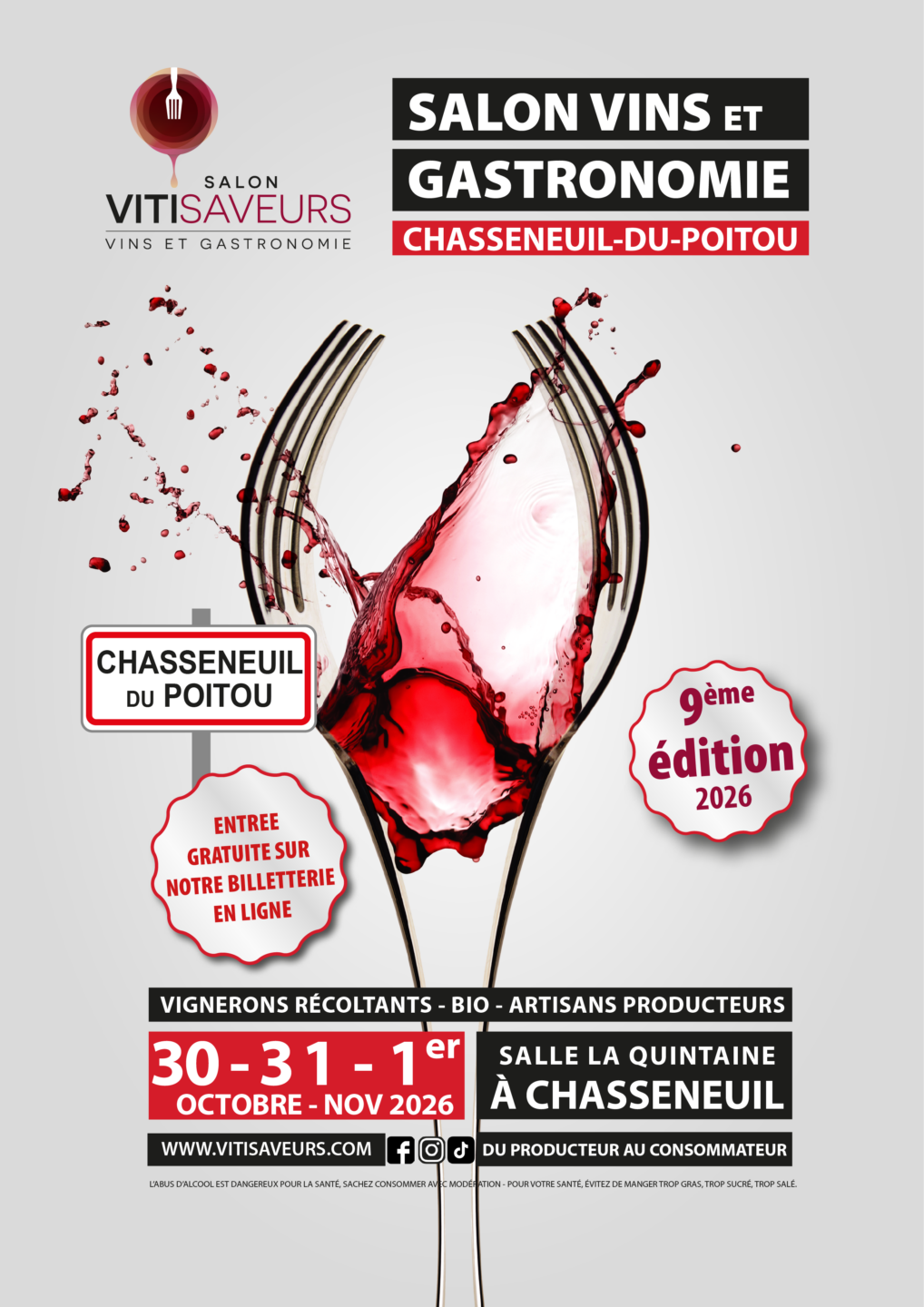 Salon Vitisaveurs à Chasseneuil du Poitou : Vins & Gastronomie Salle de la Quintaine