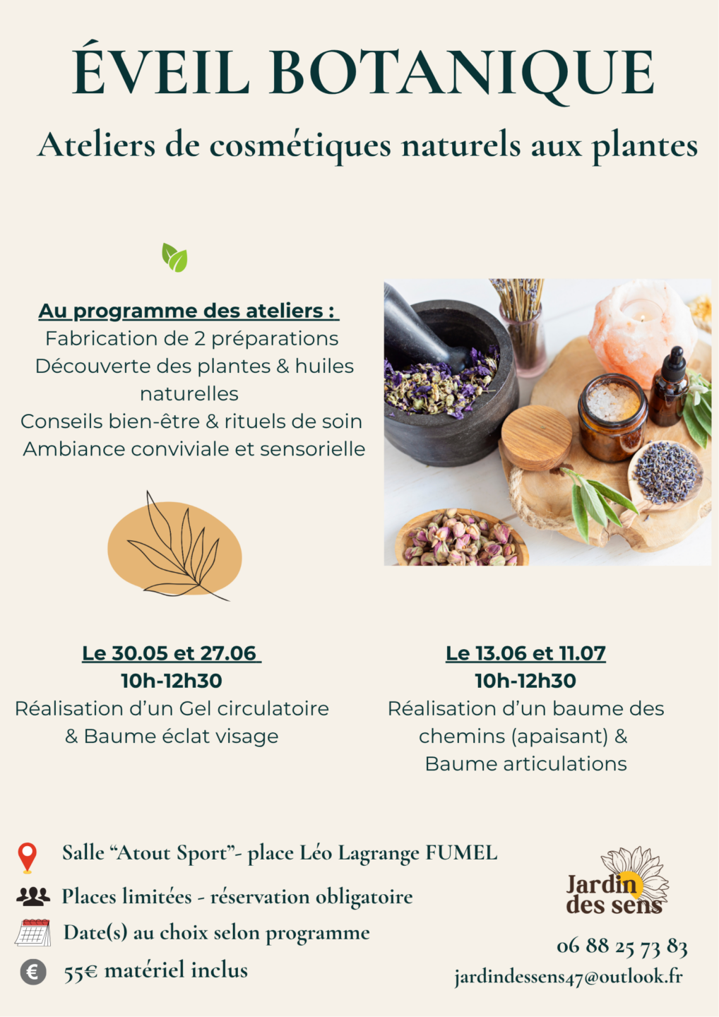 Cosmétiques naturels place Léo Lagrange Fumel