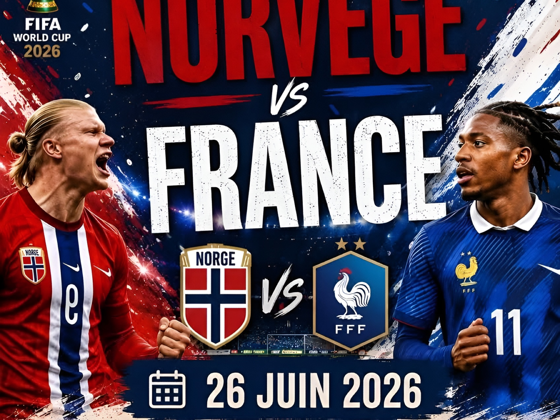 Coupe du monde 2026 Norvège VS France Le Bourg Cours-de-Monségur