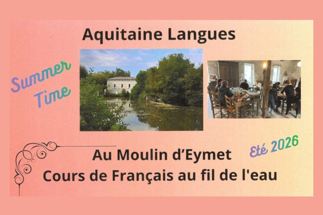 Cours de Français au fil de l&rsquo;eau Moulin d&rsquo;Eymet Eymet