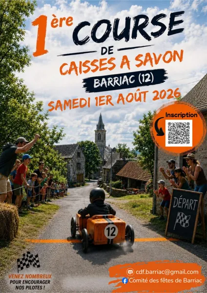 Course de caisse à savon à Barriac  Bozouls