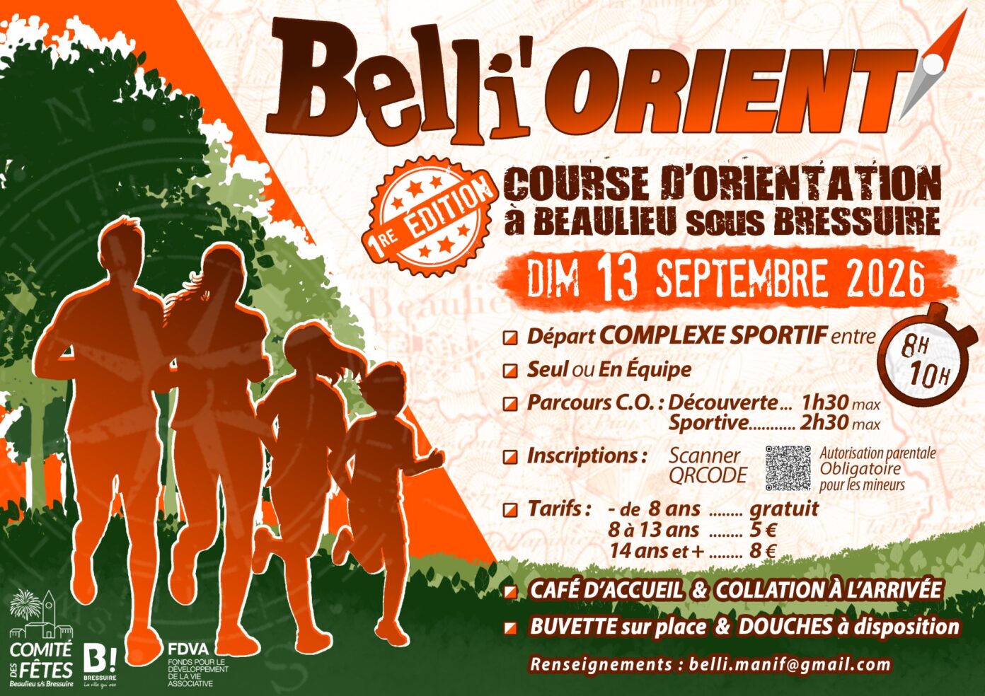 Course d&rsquo;orientation Beaulieu-sous-Bressuire Complexe sportif Bressuire