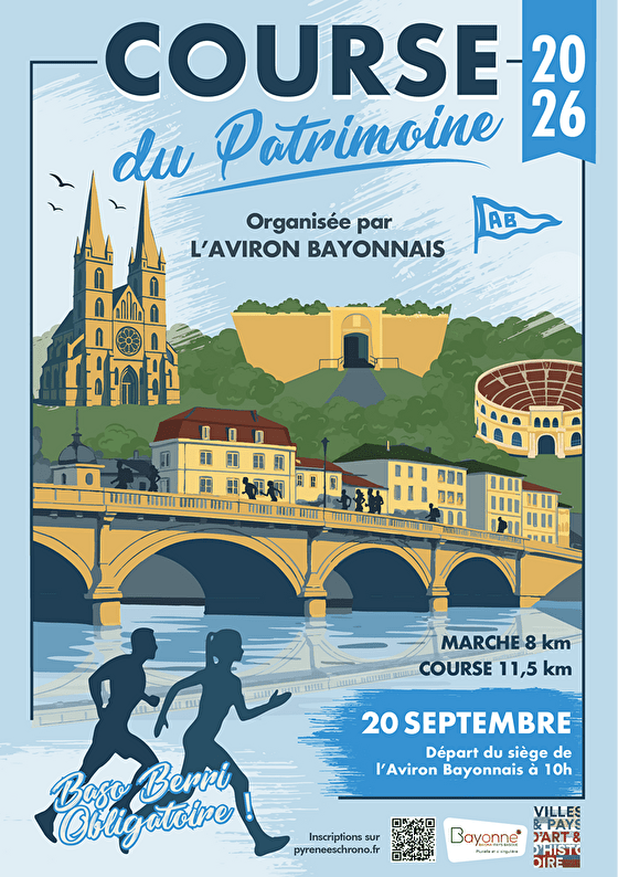 Course du patrimoine Siège de l&rsquo;aviron Bayonnais Bayonne