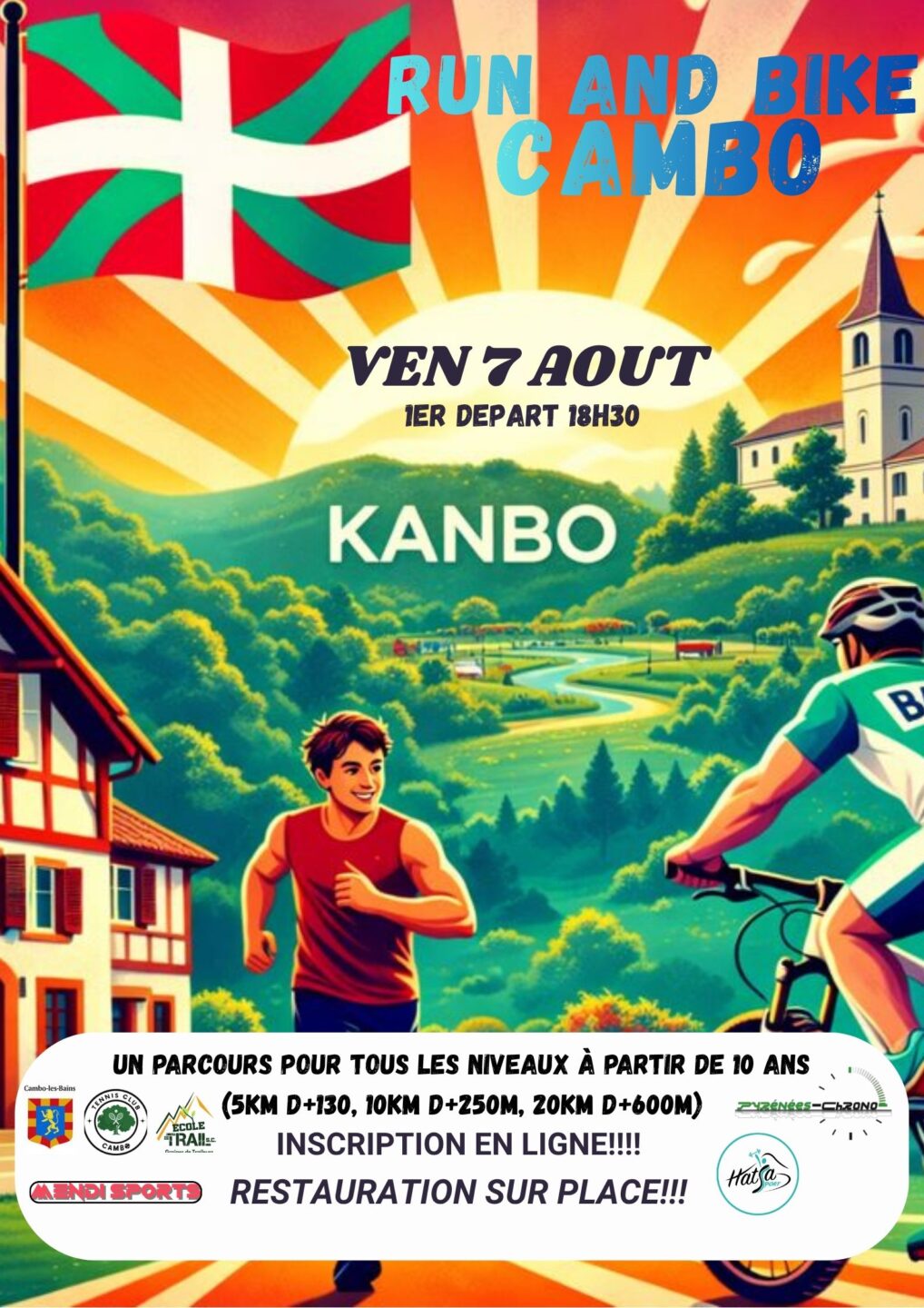 Course Run and Bike des Fêtes de Cambo 3 Avenue de Curutchague Cambo-les-Bains 2026-08-07