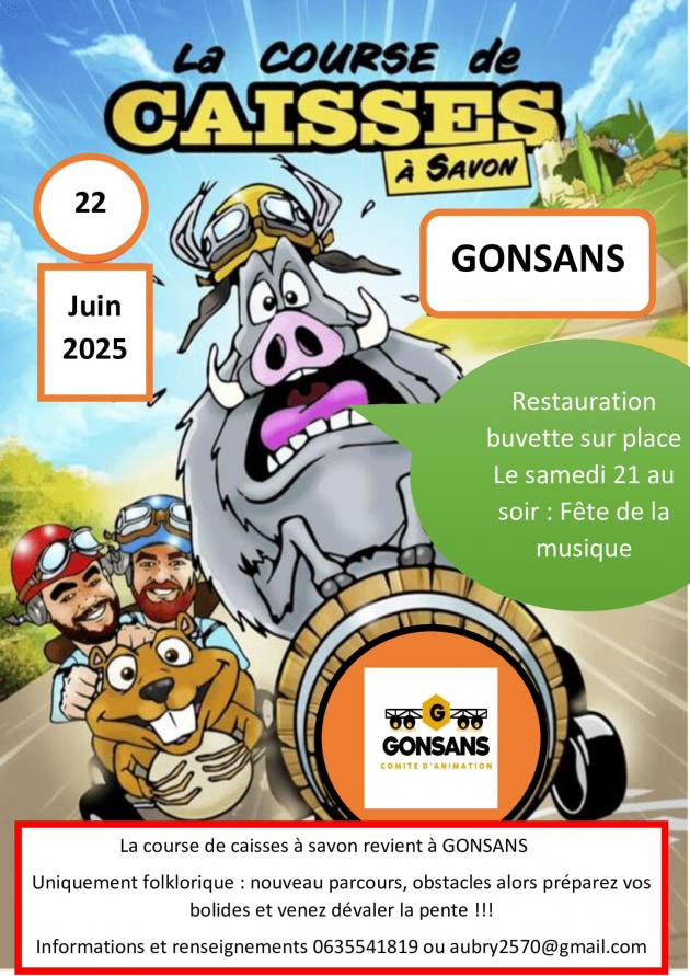 Courses de caisses à savon Rue du Mont Rachet Gonsans