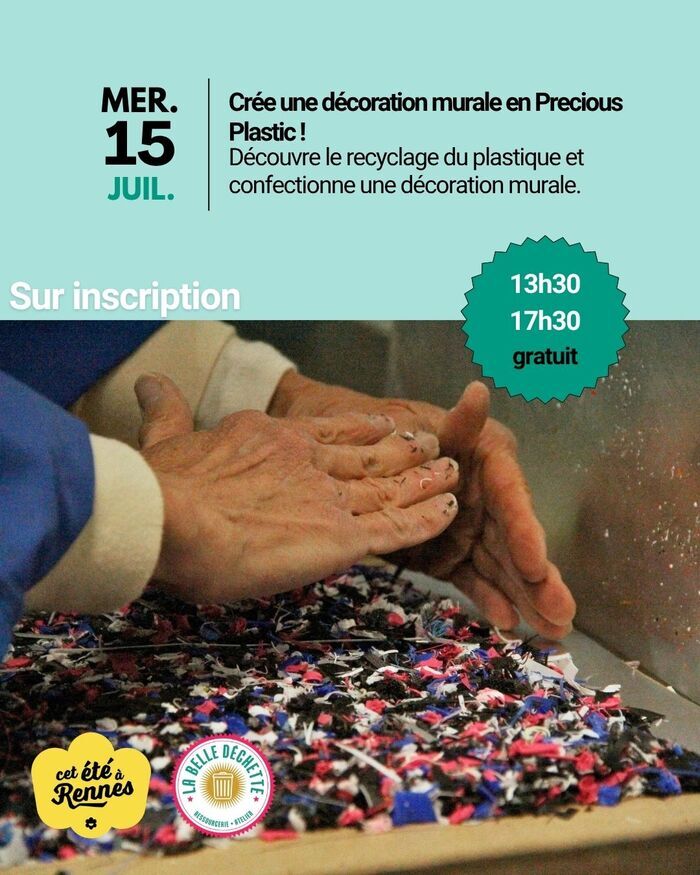 Création d’une décoration murale en Precious Plastic ! L’Atelier de La Belle Déchette Rennes