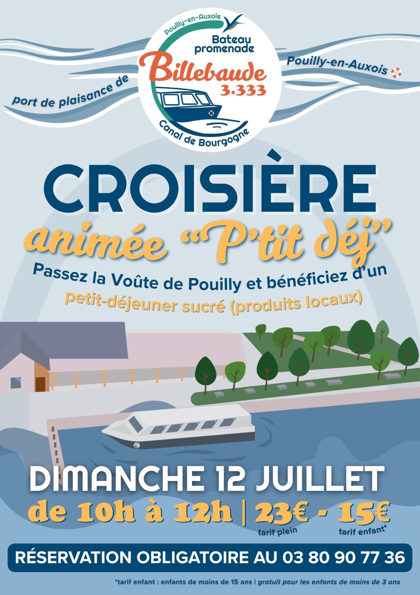 Croisière Petit-Déjeuner Port de Plaisance Pouilly-en-Auxois