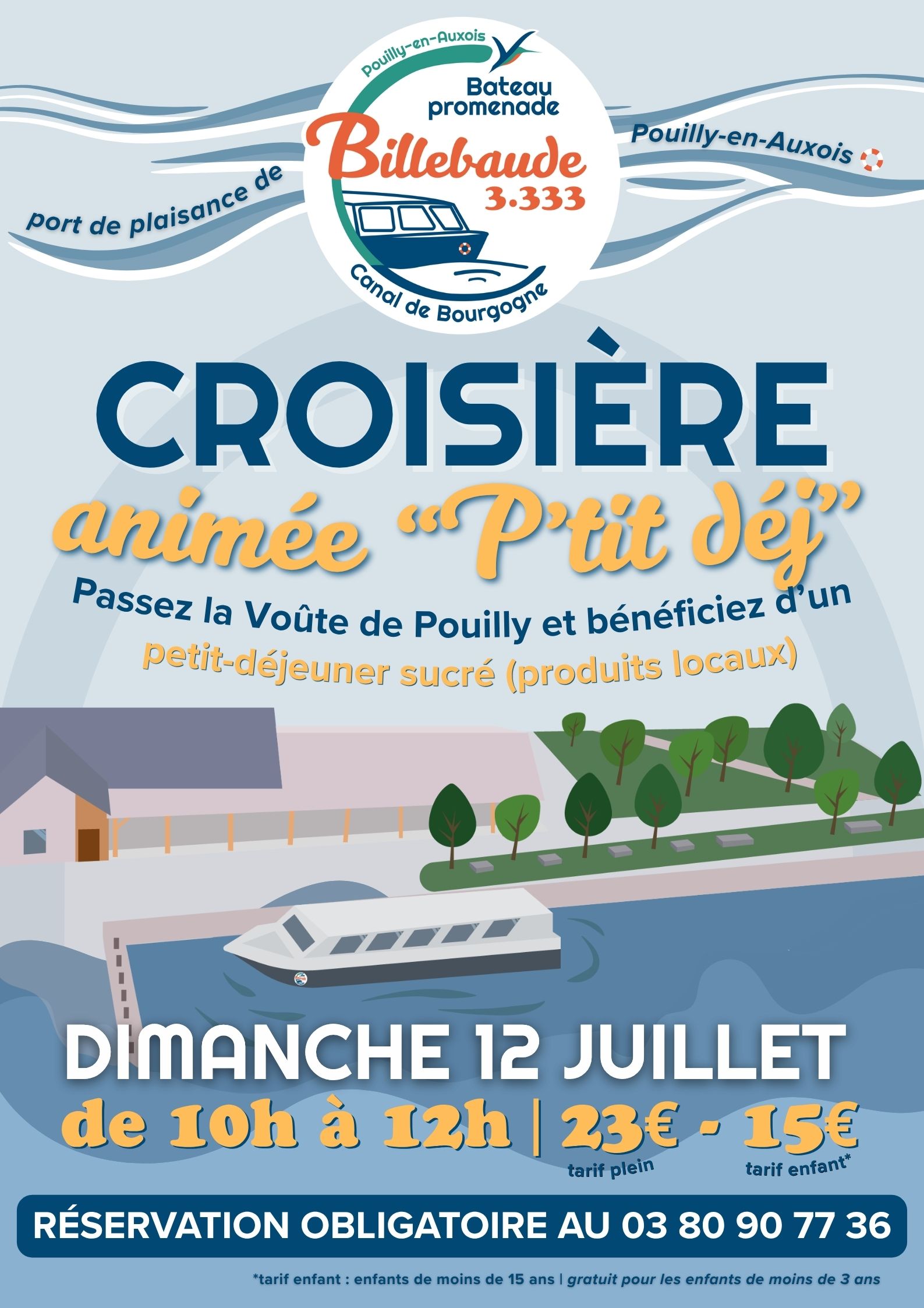 Croisière Petit-Déjeuner 1 Rue de la Coopérative Pouilly-en-Auxois 2026-07-12