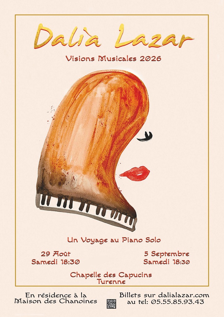 Dalia Lazar en concert Visions Musicales 2026  Turenne