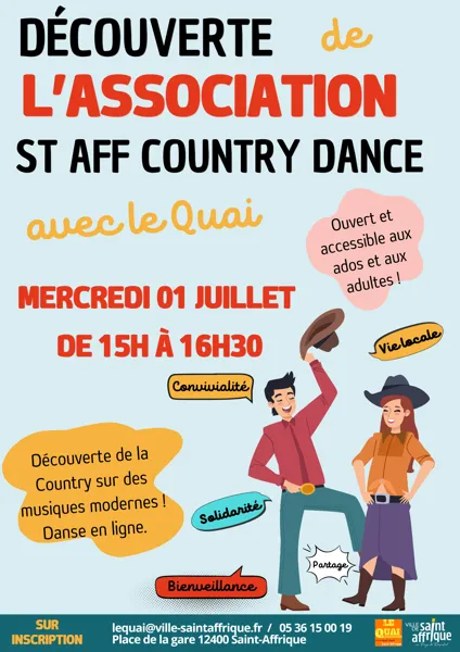 Découverte des Associations Initiation à la danse country  Saint-Affrique