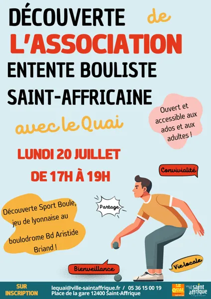 Découverte des Associations jeu de lyonnaise avec l&rsquo;Entente Bouliste Saint-Affricaine  Saint-Affrique